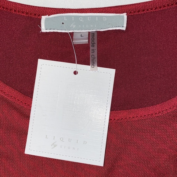 Liquid by SIONI Red Velvet Sleeveless top - Picture 6 of 6